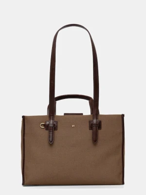 Weekend Max Mara torebka GIANNA kolor brązowy 2525516044600