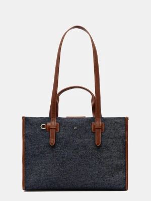 Weekend Max Mara torebka GIANNADENIM kolor niebieski 2525516104600