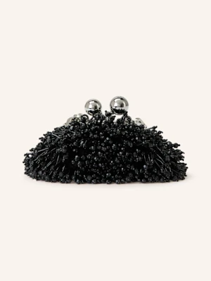 Weekend Max Mara Torebka Micro Dotto Z Ozdobnymi Perełkami schwarz
