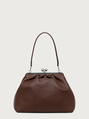 Weekend Max Mara torebka shopper damska skórzana WKABAMBOLA brązowy