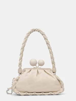 Weekend Max Mara torebka skórzana ALECITO kolor beżowy 2615511144600