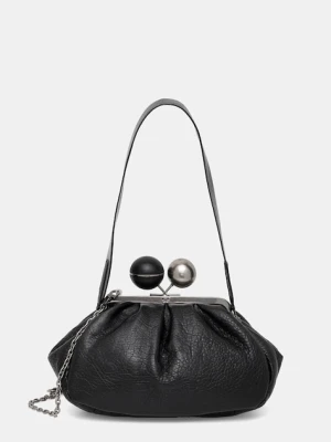 Weekend Max Mara torebka skórzana LECITO kolor czarny 2525516075600