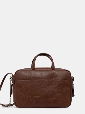 Weekend Max Mara torebka skórzana PALOS kolor brązowy 2525516085600