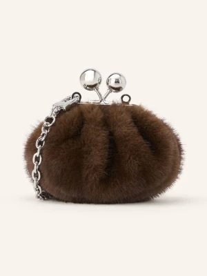 Weekend Max Mara Torebka Z Sztucznego Futra Atubo braun