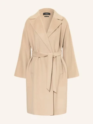 Weekend Max Mara Wełniany Płaszcz Civada braun