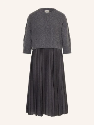 Weekend Max Mara Zestaw Calco: Sukienka I Sweter Z Rękawami 3 / 4 grau CZIEMNOSZARY