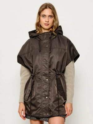 Weekend MaxMara Bezrękawnik Wkdorigano | Relaxed fit | z dodatkiem wełny brązowy