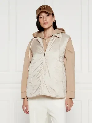 Weekend MaxMara Dwustronny bezrękawnik | Regular Fit | z dodatkiem jedwabiu