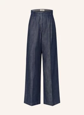 Weekend Max Mara Jeansy Fuxia Wide Fit Leg blau