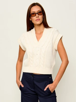 Weekend MaxMara Kamizelka Wkdpascia | Loose fit ecru