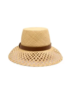 Weekend MaxMara Kapelusz ELISEO | z dodatkiem skóry