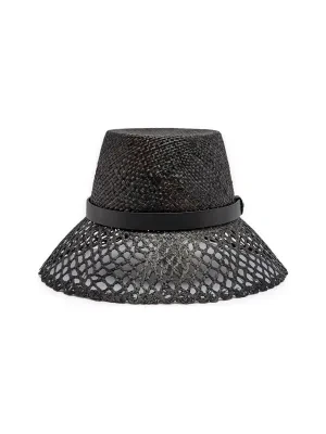 Weekend MaxMara Kapelusz ELISEO | z dodatkiem skóry