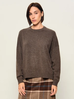 Weekend MaxMara Kaszmirowy sweter Wkddetto | Loose fit brązowy