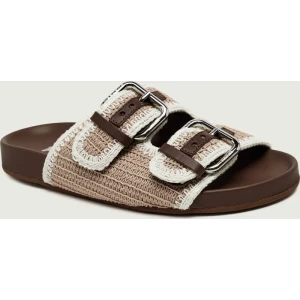 Weekend MaxMara Klapki WKABONITO | z dodatkiem skóry