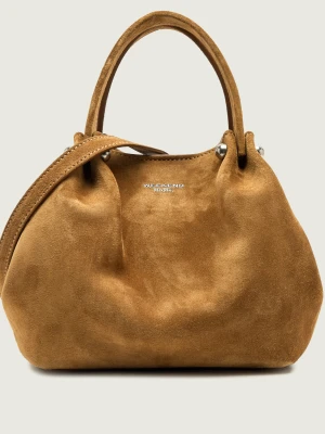 Weekend MaxMara Kuferek + saszetka Wkario | zamsz brązowy