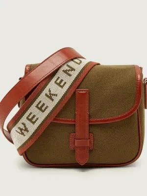 Weekend MaxMara Listonoszka WKAGAP | z dodatkiem skóry