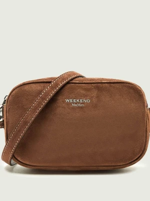 Weekend MaxMara Listonoszka Wkastruzzo | zamsz brązowy