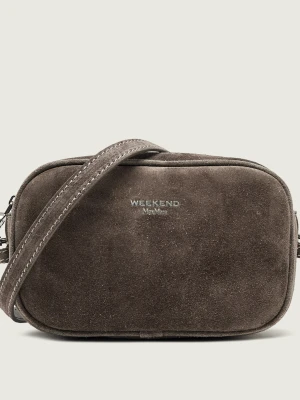 Weekend MaxMara Listonoszka Wkastruzzo | zamsz szary