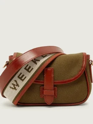 Weekend MaxMara Listonoszka WKAVIK | z dodatkiem skóry