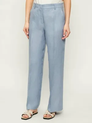 Weekend MaxMara Lniane spodnie WKDMALIZIA | Regular Fit