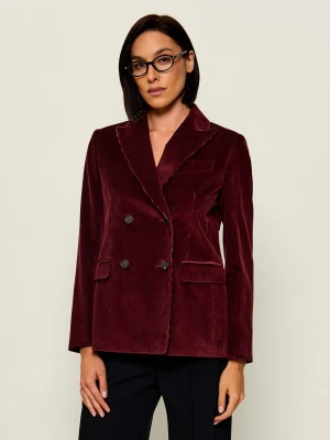 Weekend MaxMara Marynarka Wkdkatanga | Regular Fit | sztruks bordowy