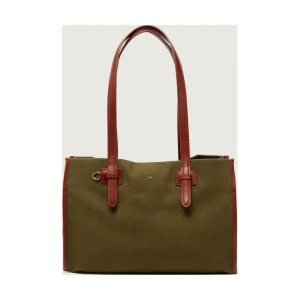 Weekend MaxMara Shopperka WKACANDORE | z dodatkiem skóry