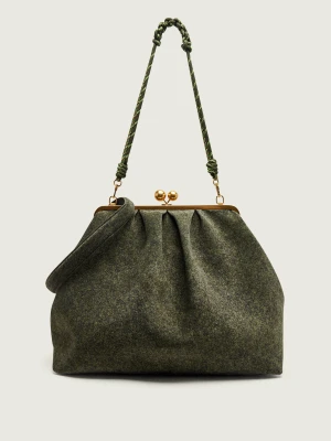 Weekend MaxMara Shopperka Wkautile Pasticcino | Weekend Max Mara x Robert Rabensteiner | zamsz zielony