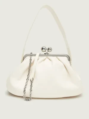 Weekend MaxMara Skórzana torebka na ramię CUBICO | Pasticcino