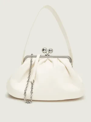 Weekend MaxMara Skórzana torebka na ramię CUBICO | Pasticcino