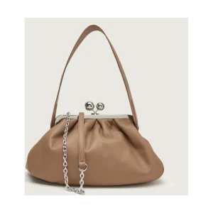 Weekend MaxMara Skórzana torebka na ramię CUBICO | Pasticcino