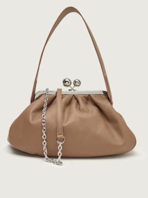 Weekend MaxMara Skórzana torebka na ramię CUBICO | Pasticcino