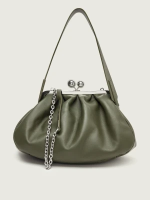 Weekend MaxMara Skórzana torebka na ramię CUBICO | Pasticcino