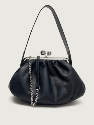 Weekend MaxMara Skórzana torebka na ramię CUBICO | Pasticcino