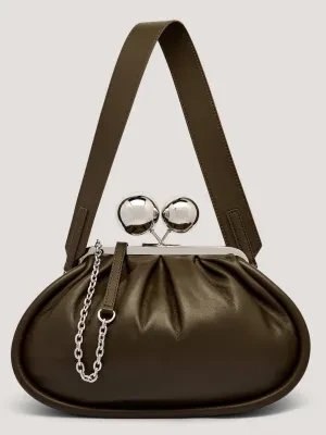 Weekend MaxMara Skórzana torebka na ramię Pasticcino MILVANEW