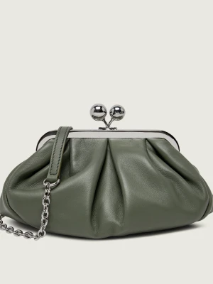 Weekend MaxMara Skórzana torebka na ramię PRATI Pasticcino