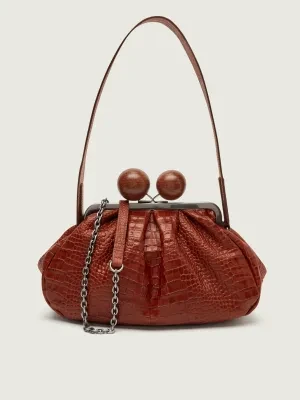 Weekend MaxMara Skórzana torebka na ramię WKAALISSO | Pasticcino