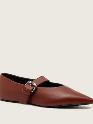Weekend MaxMara Skórzane baleriny WKAGEL