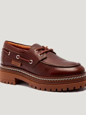 Weekend MaxMara Skórzane loafersy POMPEI