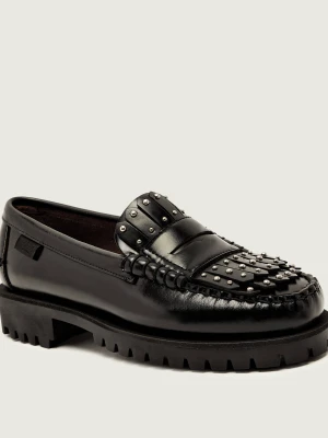 Weekend MaxMara Skórzane loafersy WEEKENDANLUG czarny