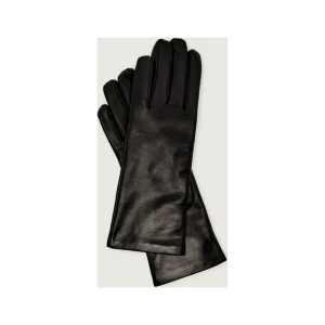 Weekend MaxMara Skórzane rękawiczki SENAPESHORT | z dodatkiem wełny