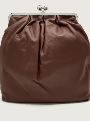 Weekend MaxMara Skórzany plecak Mirano Pasticcino