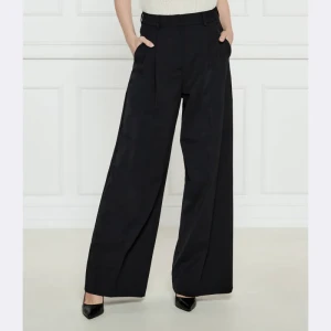 Weekend MaxMara Spodnie BAIOCCO | flare fit | z dodatkiem wełny