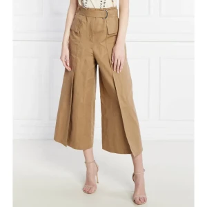 Zdjęcie produktu Weekend MaxMara Spodnie PINIDE | flare fit | z dodatkiem lnu