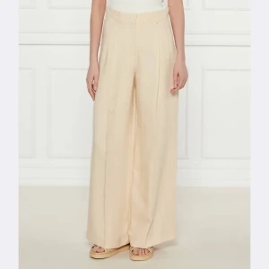 Weekend MaxMara Spodnie VELIERO | Relaxed fit | z dodatkiem lnu