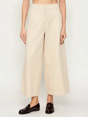 Weekend MaxMara Spodnie WKDARIETE | Relaxed fit beżowy
