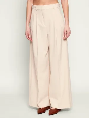 Weekend MaxMara Spodnie WKDASTA | flare fit | z dodatkiem wełny