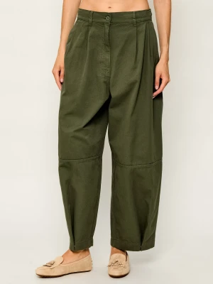 Weekend MaxMara Spodnie Wkdbacca | Relaxed fit khaki