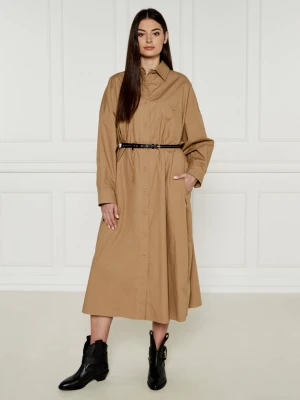Weekend MaxMara Sukienka beżowy