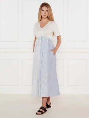 Weekend MaxMara Sukienka BRONZO błękitny