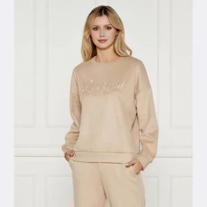 Weekend MaxMara Sweter SAND | Regular Fit | z dodatkiem wełny
